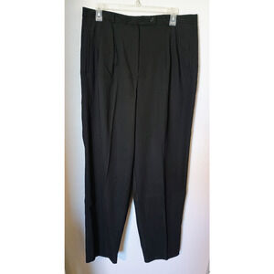 Larry Levine Woman Sport Black High Waist Tapered Pants Sz 16 - 34W X 30L NWT